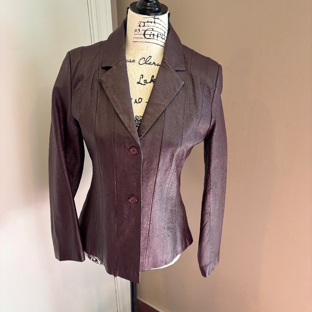 NWT Metrostyle leather jacket/coat